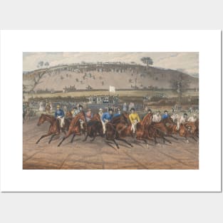 Leamington Grand Steeple Chase - Captain Beecher on Vivian by Charles Hunt Posters and Art